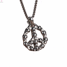 2016 Date Noir Pendentif En Acier Inoxydable Bijoux Avec Cristal